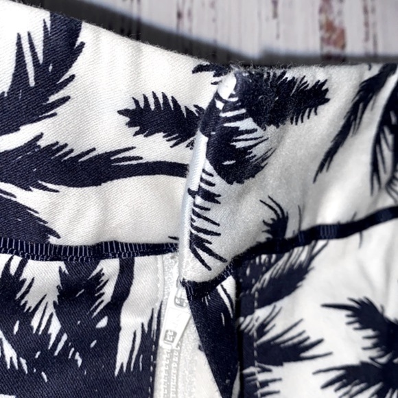 Cynthia Rowley palm tree print chinos size 6 - Picture 2 of 5